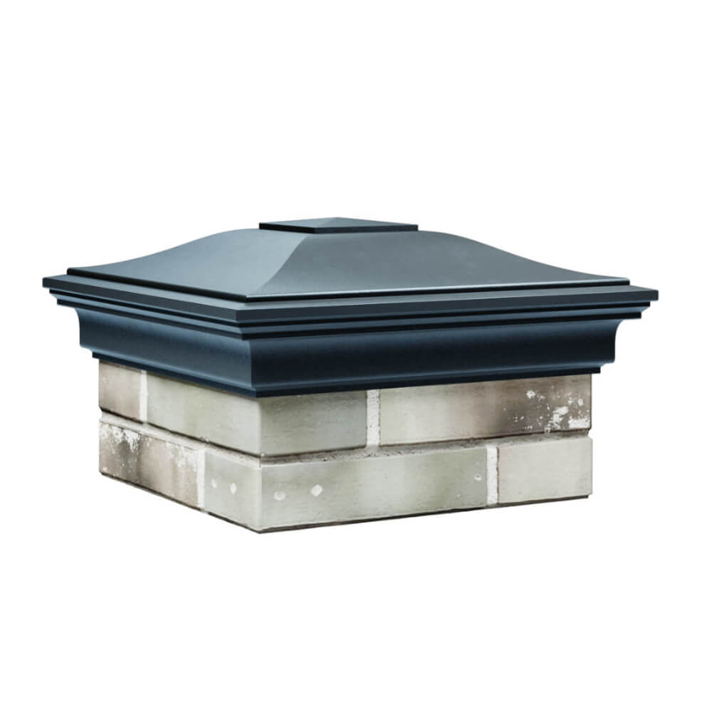 Колпак Zking Монблан Серый на столб 1.5х1.5 еврокирпича 0.7НФ (355х355мм) в Шахтах фото