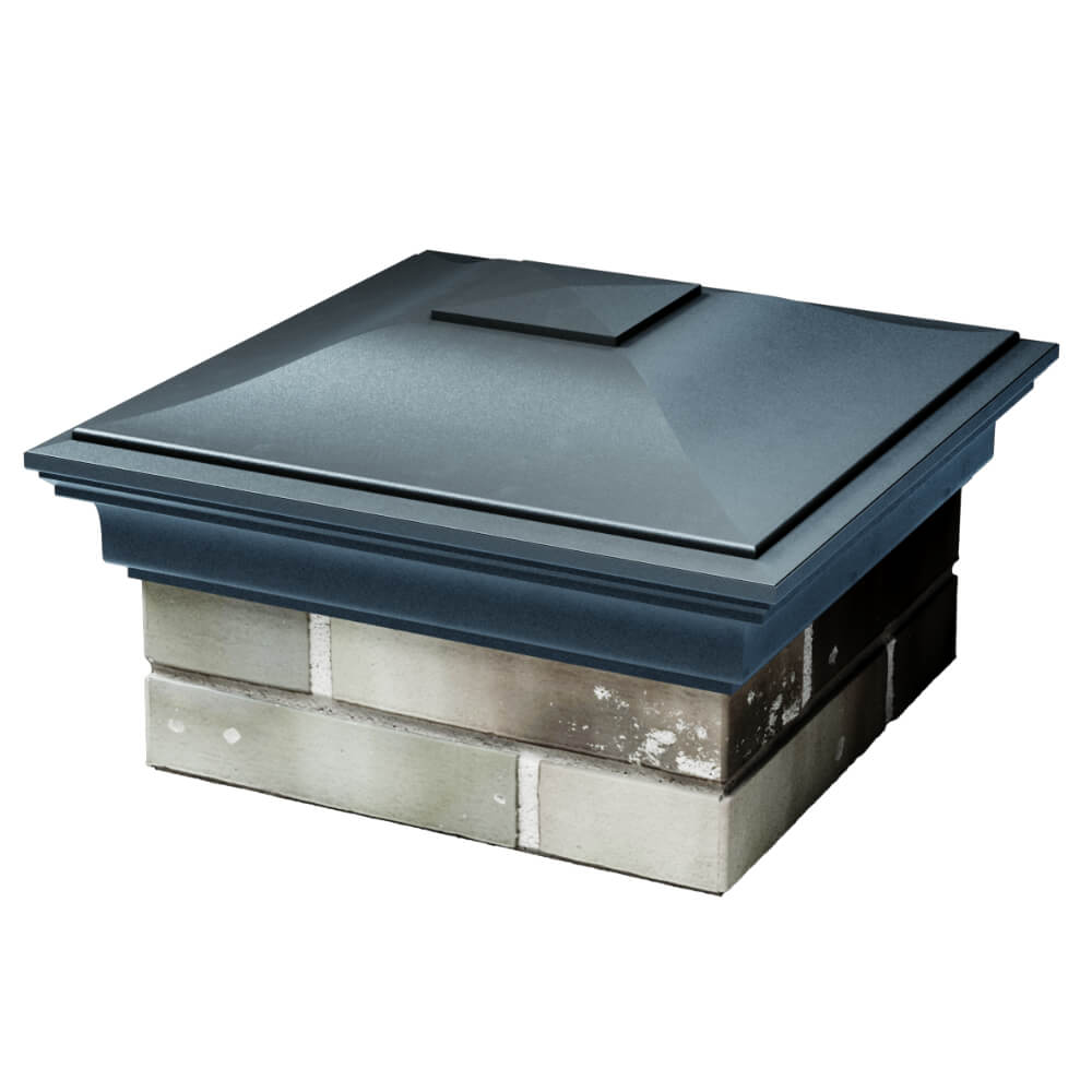 Колпак Zking Монблан Серый на столб 1.5х1.5 кирпича (385х385мм) в Шахтах фото