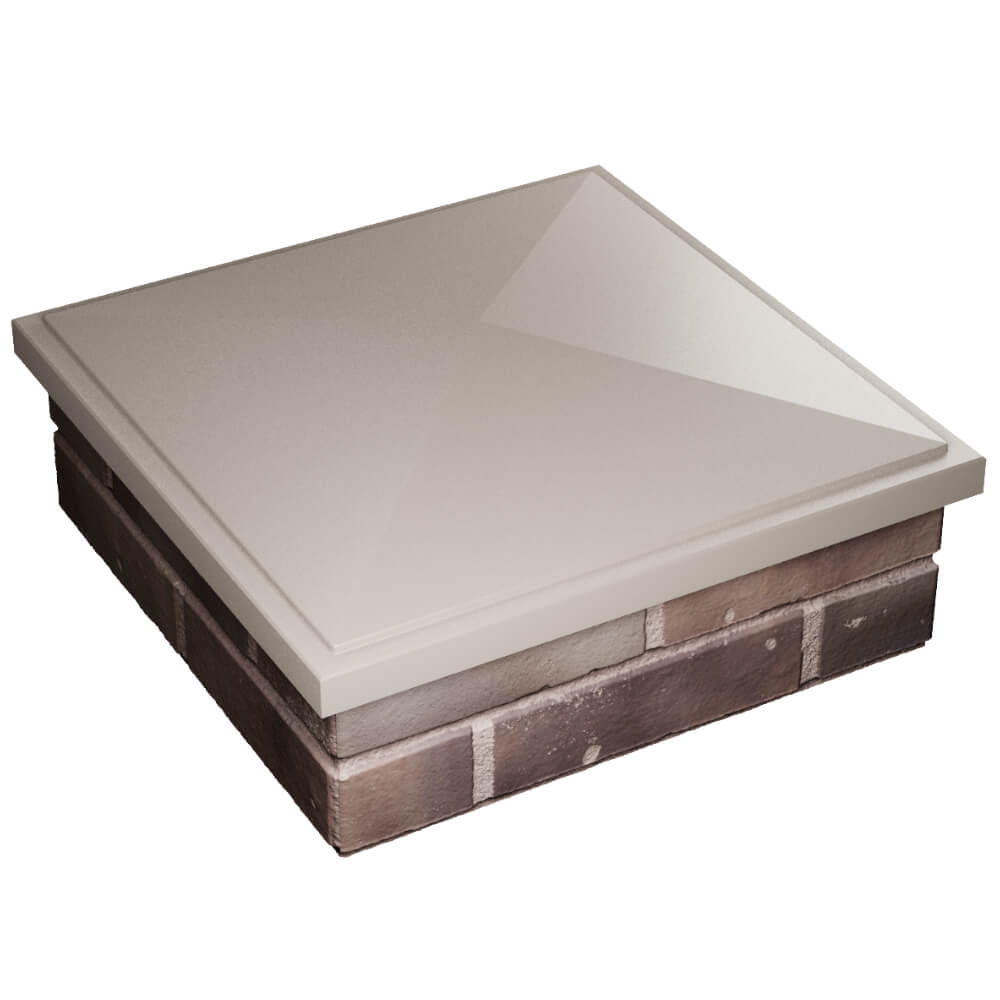 Колпак Zking БонаМоно Бежевый на столб 2х2 кирпича (515х515, 530х530мм) в Шахтах фото