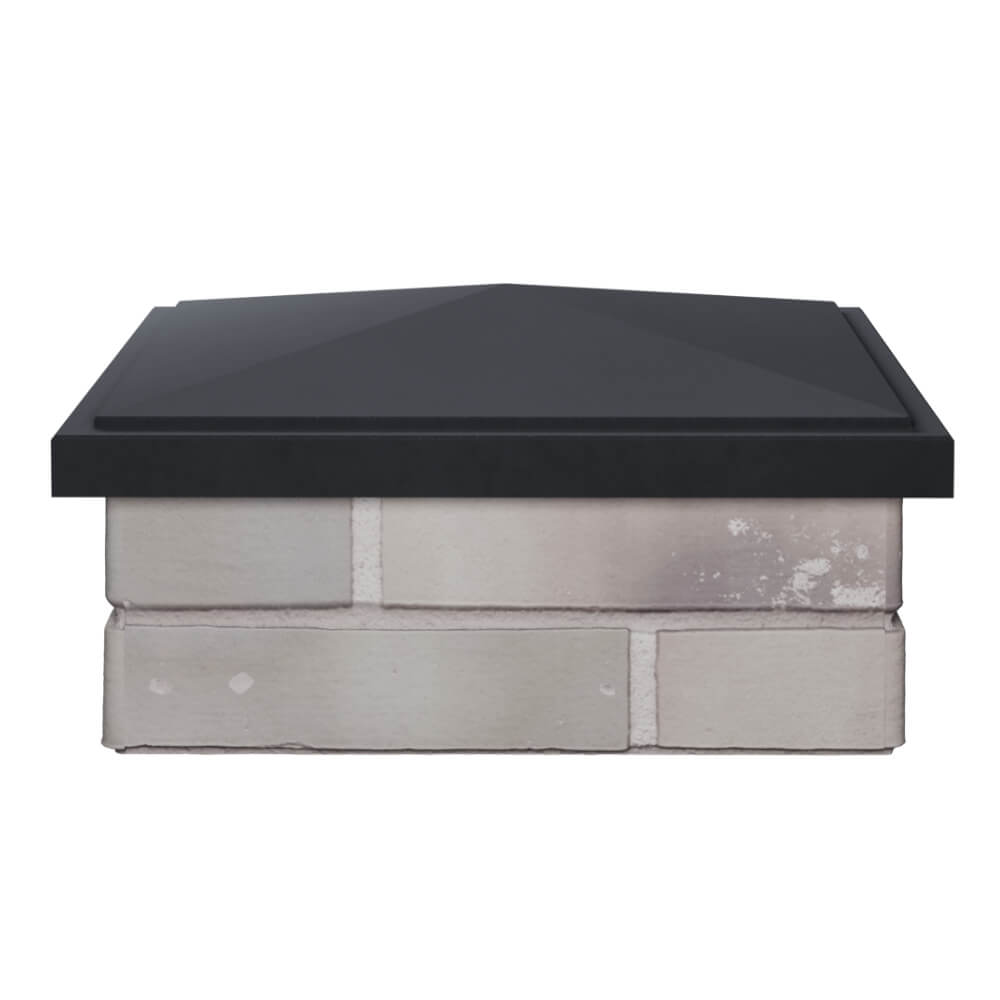 Колпак Zking БонаМоно Серый на столб 1.5х1.5 кирпича (385х385, 400х400мм) Шахты фото