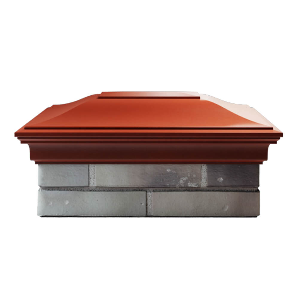 Колпак Zking Монблан Красный на столб 2х1.5 кирпича (515х385мм) в Шахтах фото