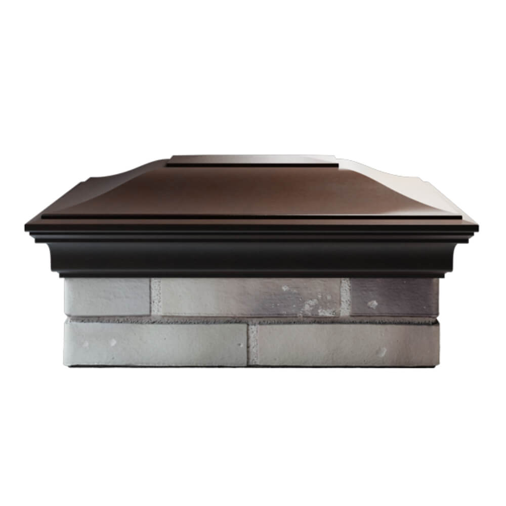 Колпак Zking Монблан Коричневый на столб 2х1.5 кирпича (515х385мм) в Шахтах фото
