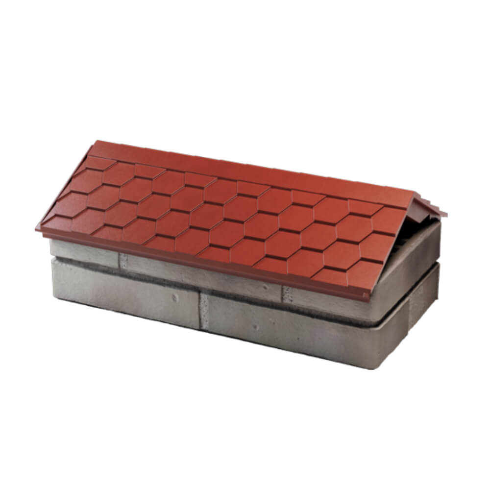 Парапет Zking Эверест Красный с посадкой на 1 кирпич (200/225/255мм) в Шахтах фото