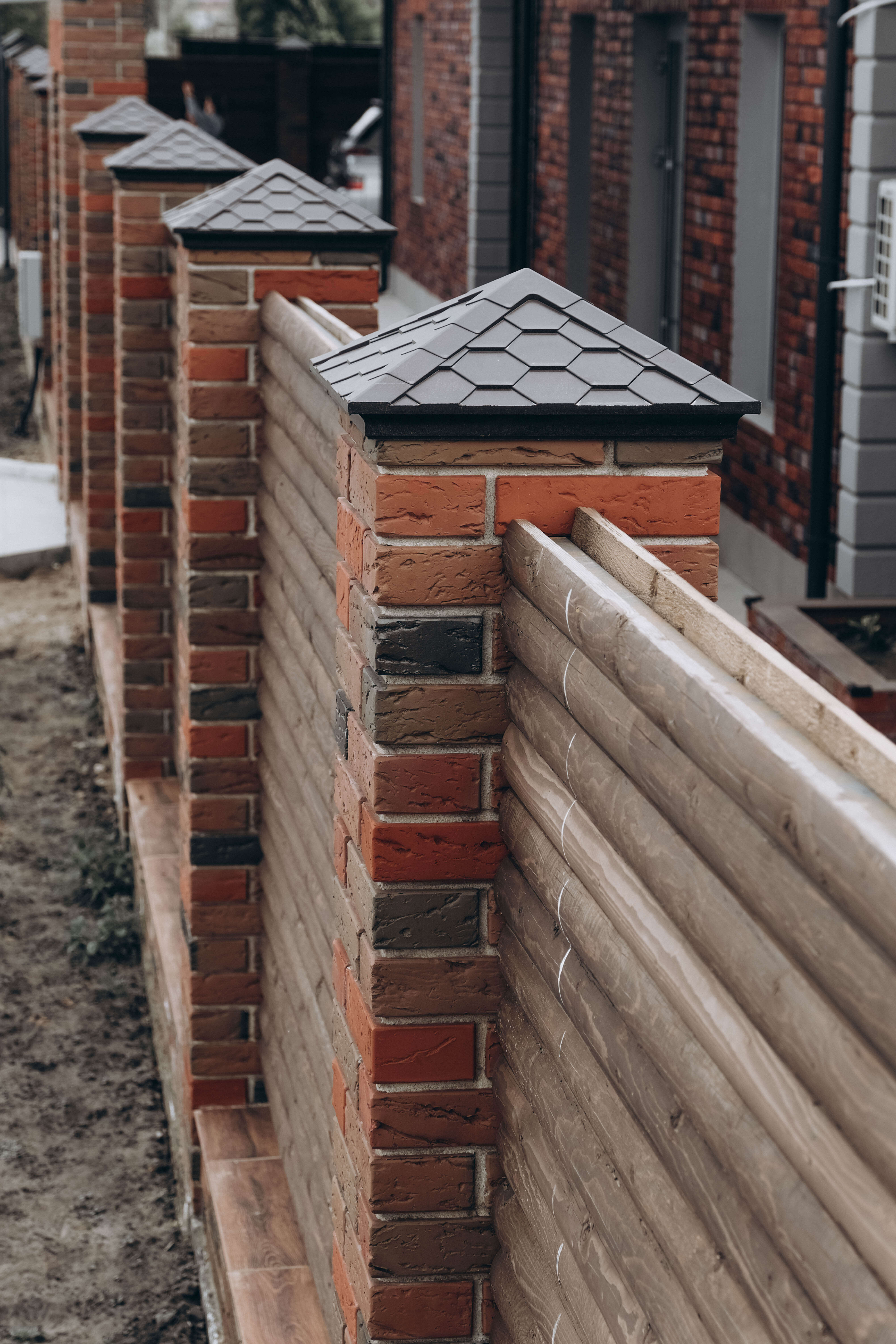 Колпак Zking Эверест Коричневый на столб 1.5х1.5 кирпича (390х390мм) в Шахтах фото