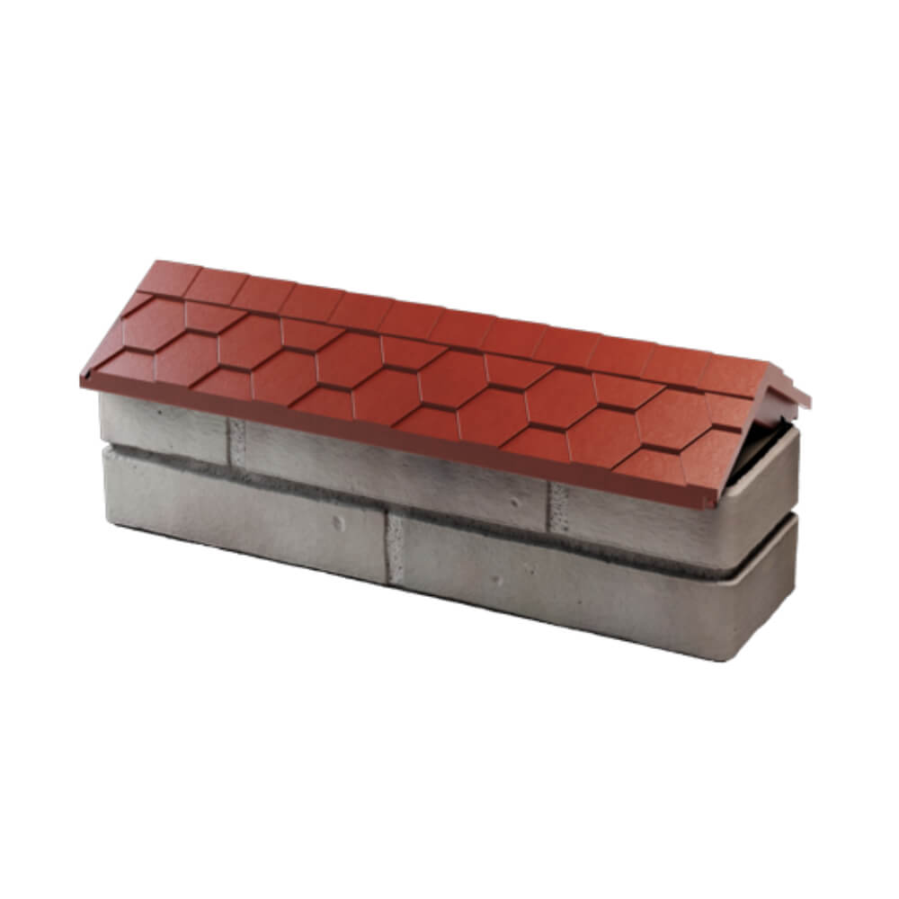 Парапет Zking Эверест Красный с посадкой на 0.5 кирпича (130мм) в Шахтах фото