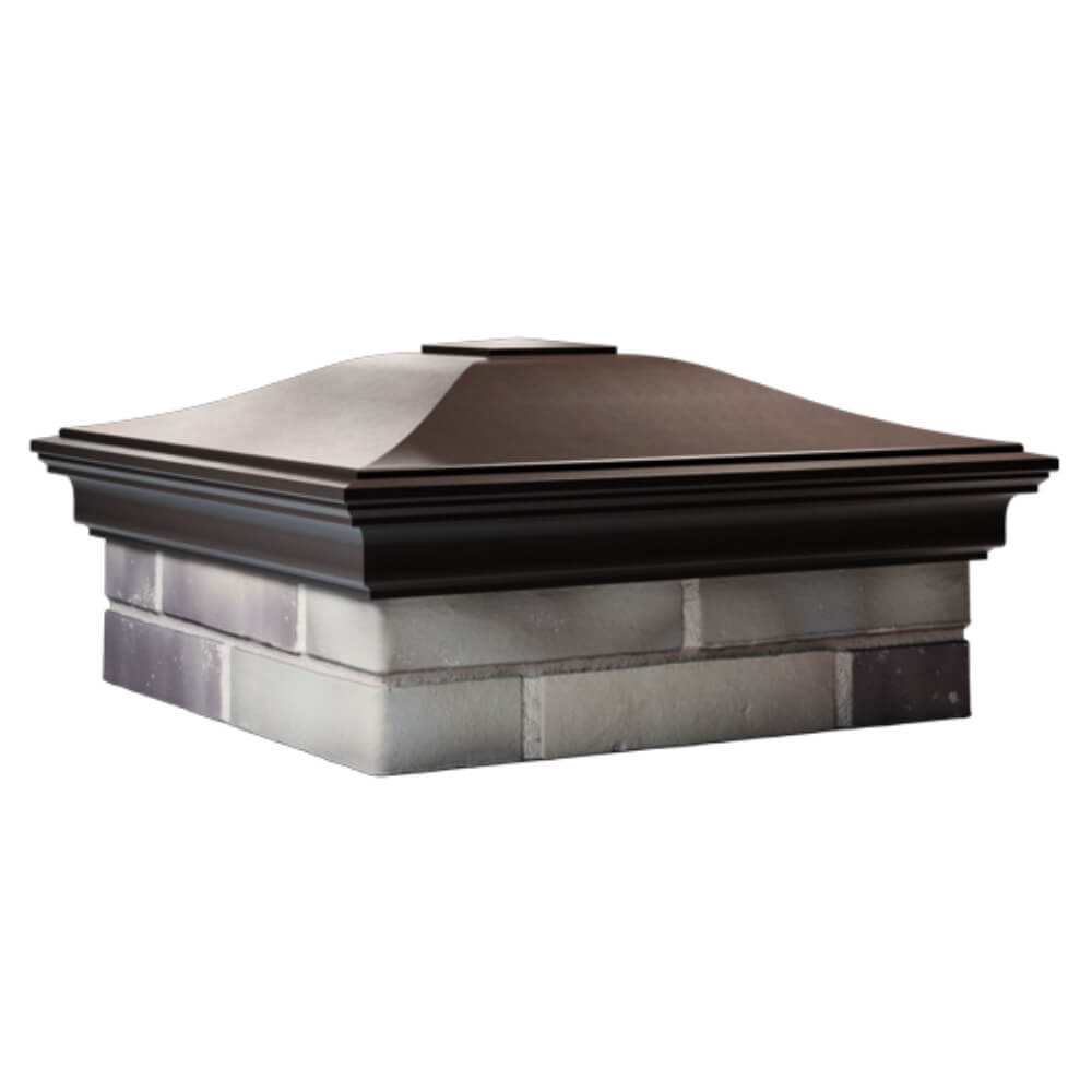 Колпак Zking Монблан Коричневый на столб 2х2 кирпича (515х515мм) в Шахтах фото