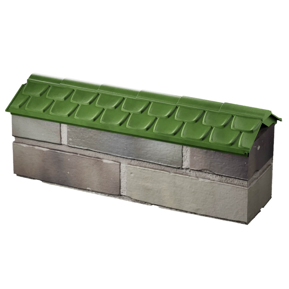 Парапет Zking Эльбрус Зеленый с посадкой на 0.5 кирпича (130мм) в Шахтах фото