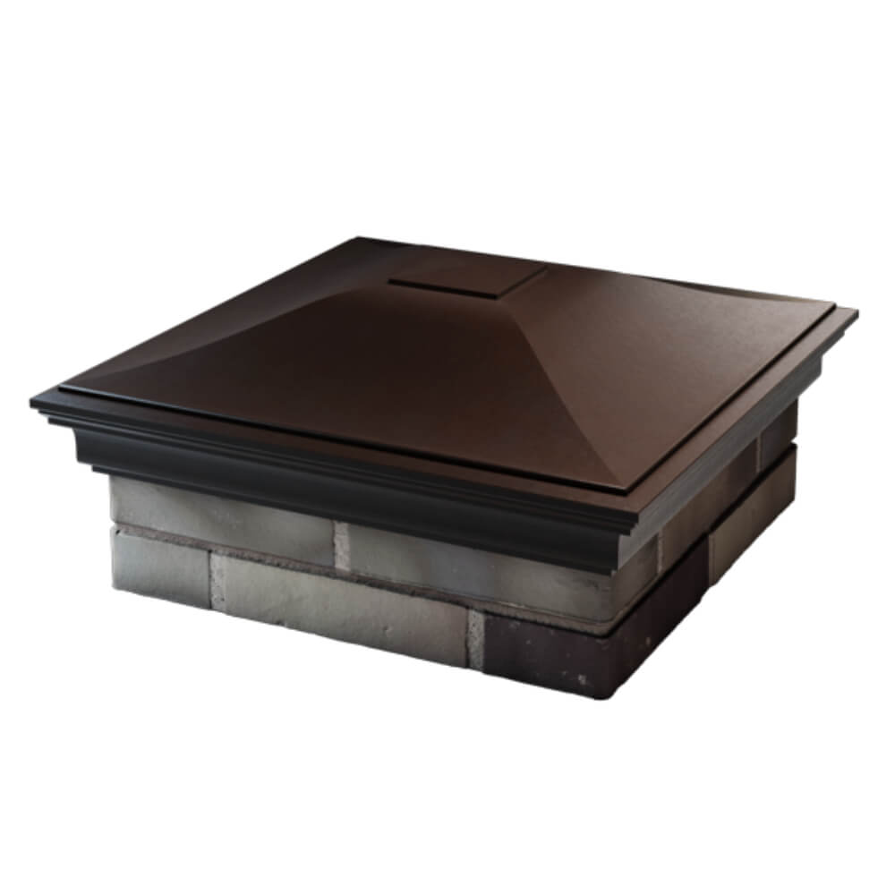 Колпак Zking Монблан Коричневый на столб 2х2 кирпича (515х515мм) в Шахтах фото