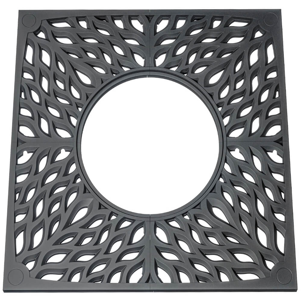 Приствольная решетка для дерева ZKING CRUST 2х2м Черная Шахты фото