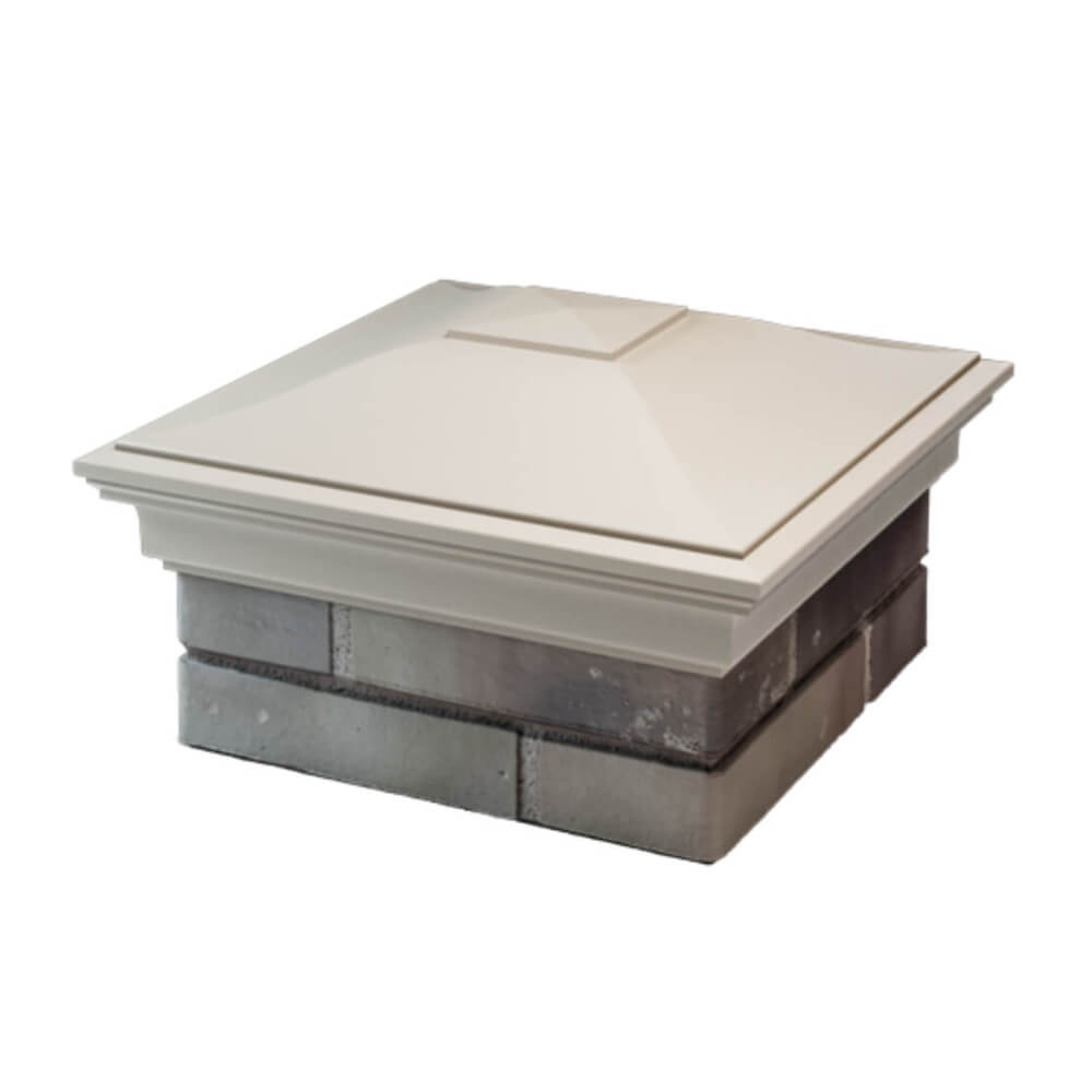 Колпак Zking Монблан Бежевый на столб 1.5х1.5 еврокирпича 0.7НФ (355х355мм) в Шахтах фото