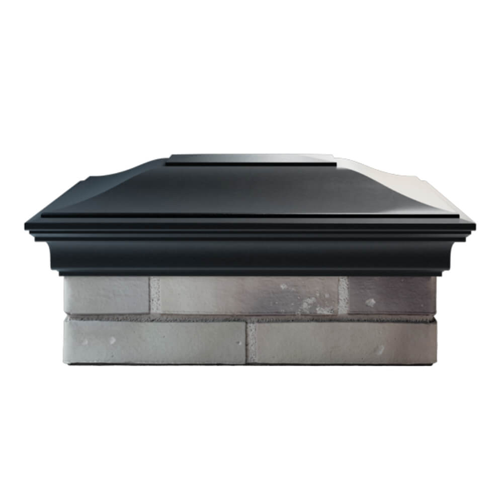 Колпак Zking Монблан Черный на столб 2х1.5 кирпича (515х385мм) в Шахтах фото