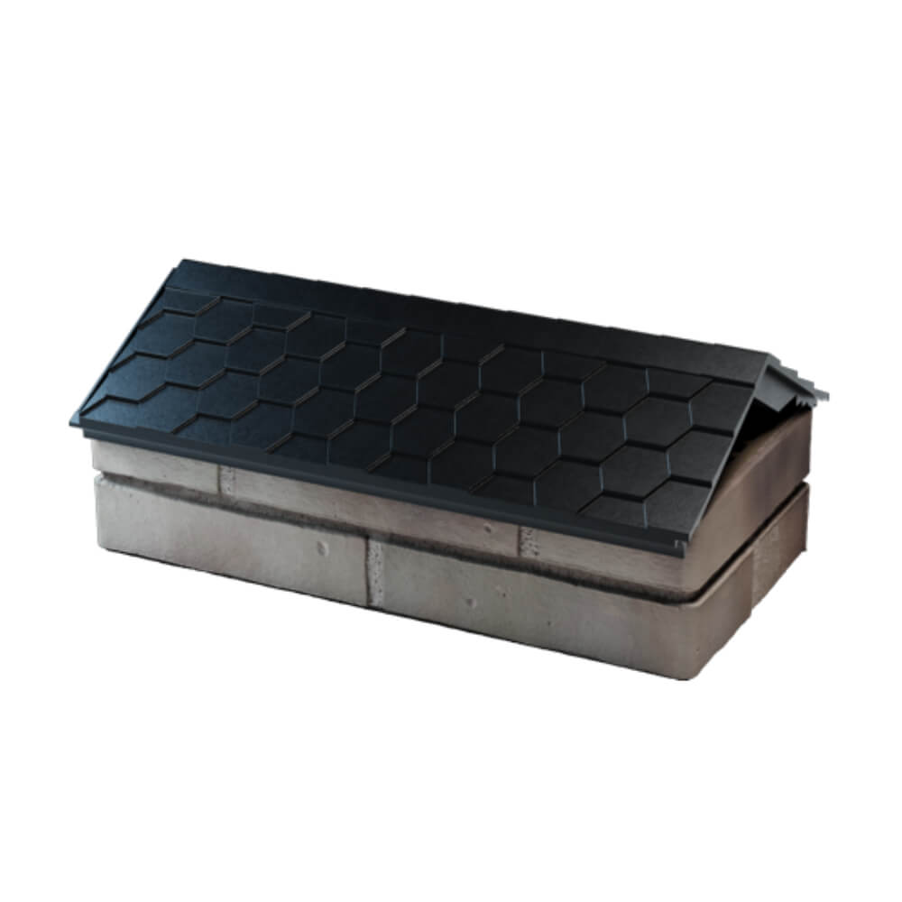 Парапет Zking Эверест Черный с посадкой на 1 кирпич (200/225/255мм) в Шахтах фото