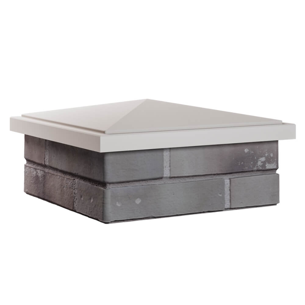 Колпак Zking БонаМоно Бежевый на столб 1.5х1.5 кирпича (385х385, 400х400мм) в Шахтах фото