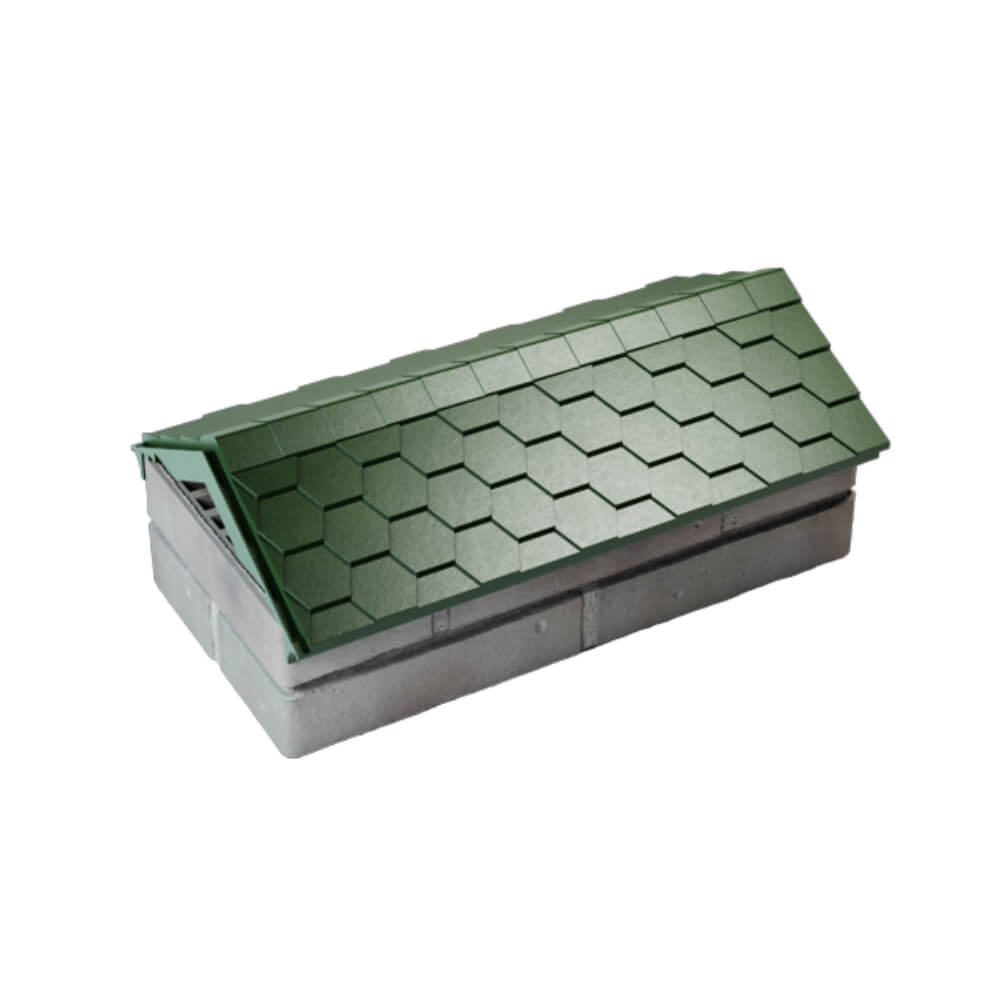 Парапет Zking Эверест Зеленый с посадкой на 1 кирпич (200/225/255мм) в Шахтах фото