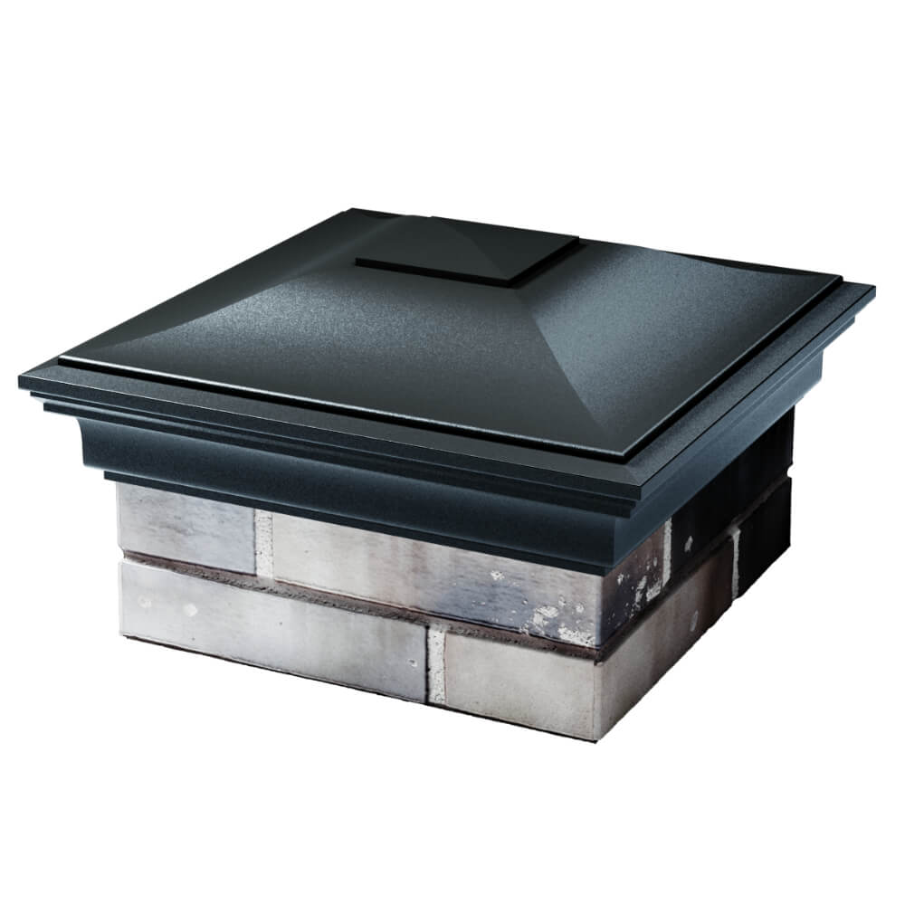 Колпак Zking Монблан Черный на столб 1.5х1.5 кирпича (385х385мм) в Шахтах фото