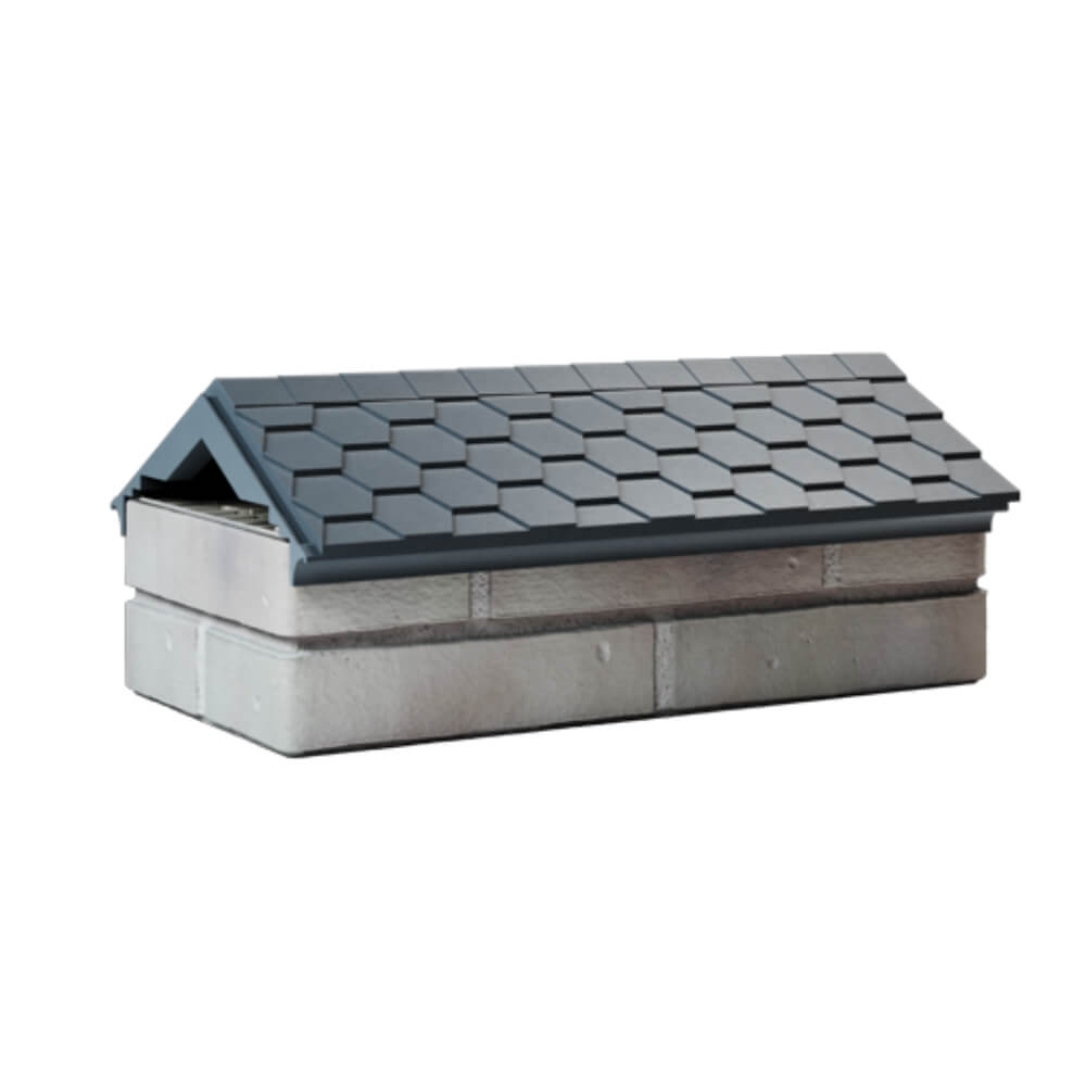 Парапет Zking Эверест Серый с посадкой на 1 кирпич (200/225/255мм) Шахты фото