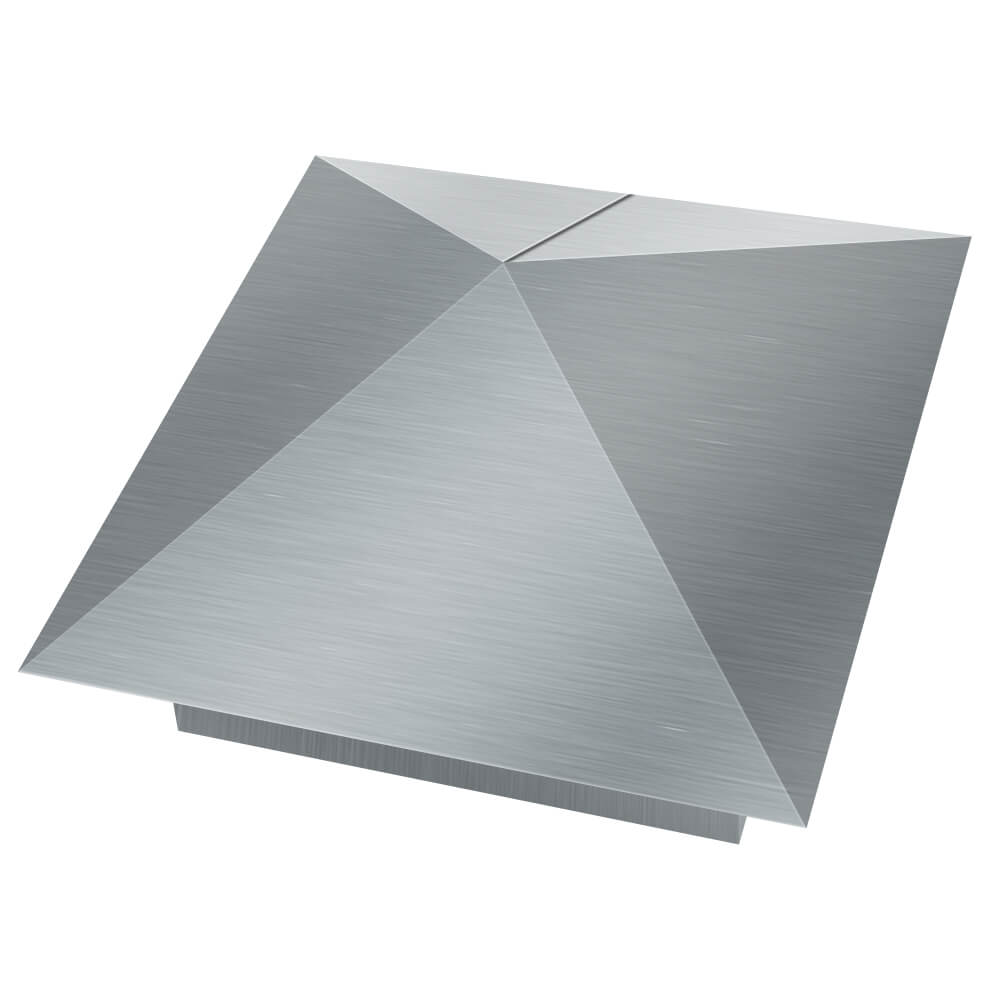 Колпак металлический 380х380мм оцинкованный заборный Шахты фото