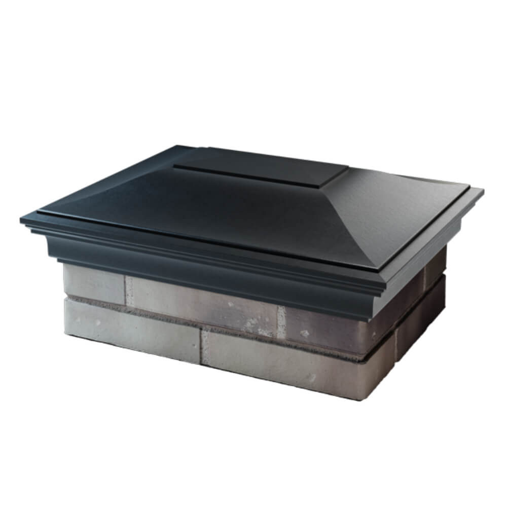 Колпак Zking Монблан Черный на столб 2х1.5 кирпича (515х385мм) в Шахтах фото