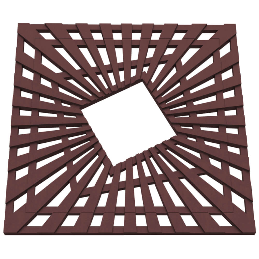 Приствольная решетка для дерева ZKING ATMOSPHERE 1.2х1.2м Коричневая в Шахтах фото