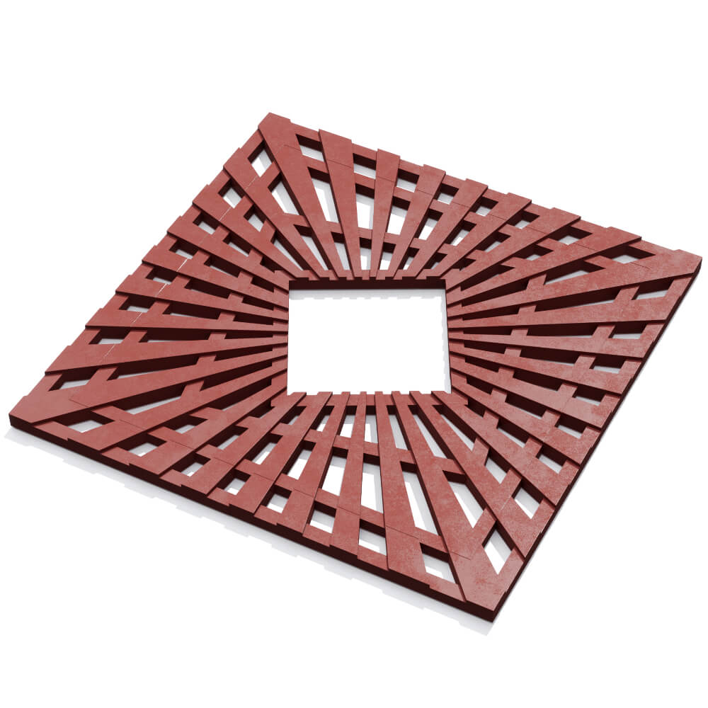 Приствольная решетка для дерева ZKING ATMOSPHERE 1.2х1.2м Красная в Шахтах фото