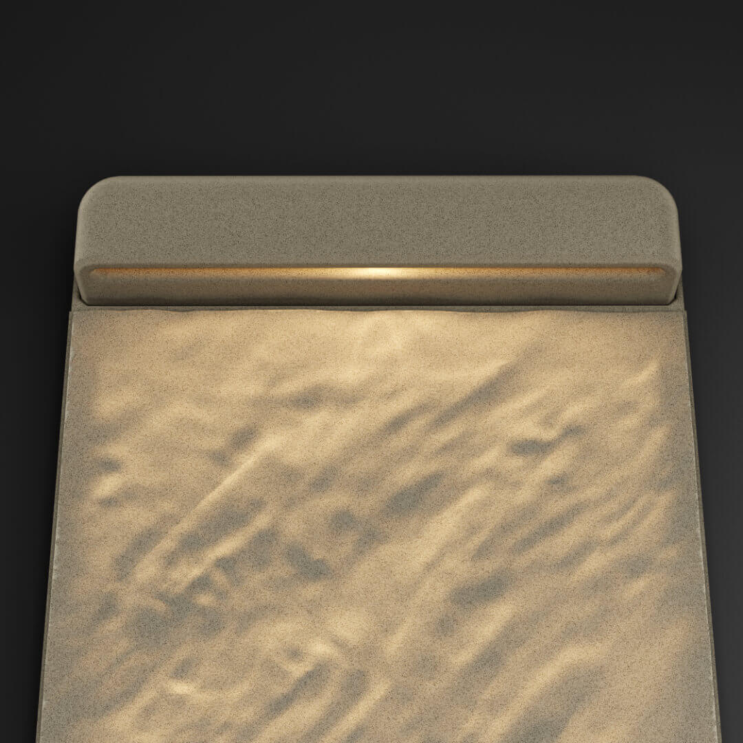 LED Светильник для шаговой плиты STONE Светлая Галька 330х75х98мм в Шахтах фото