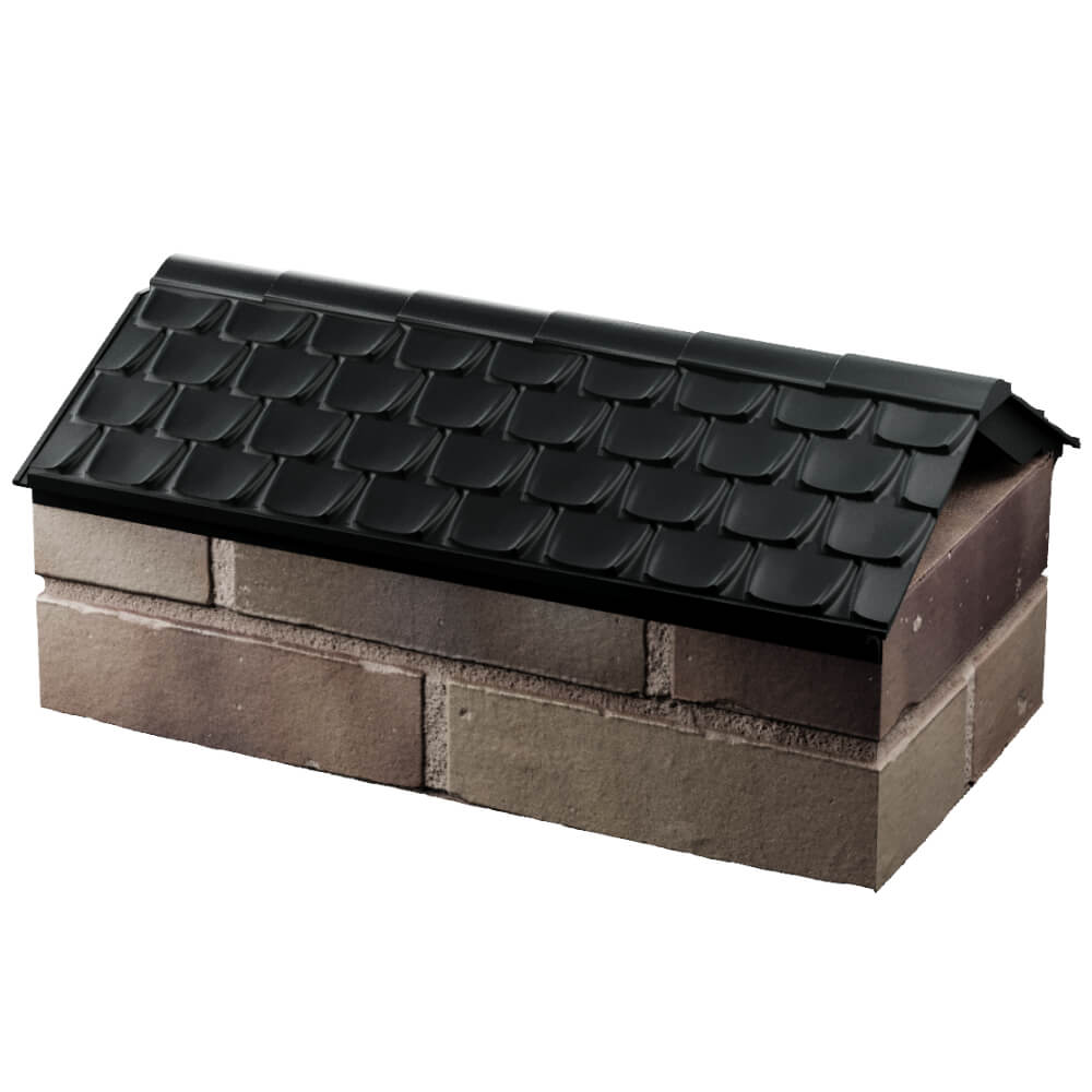 Парапет Zking Эльбрус Черный с посадкой на 1 кирпич (255мм) в Шахтах фото