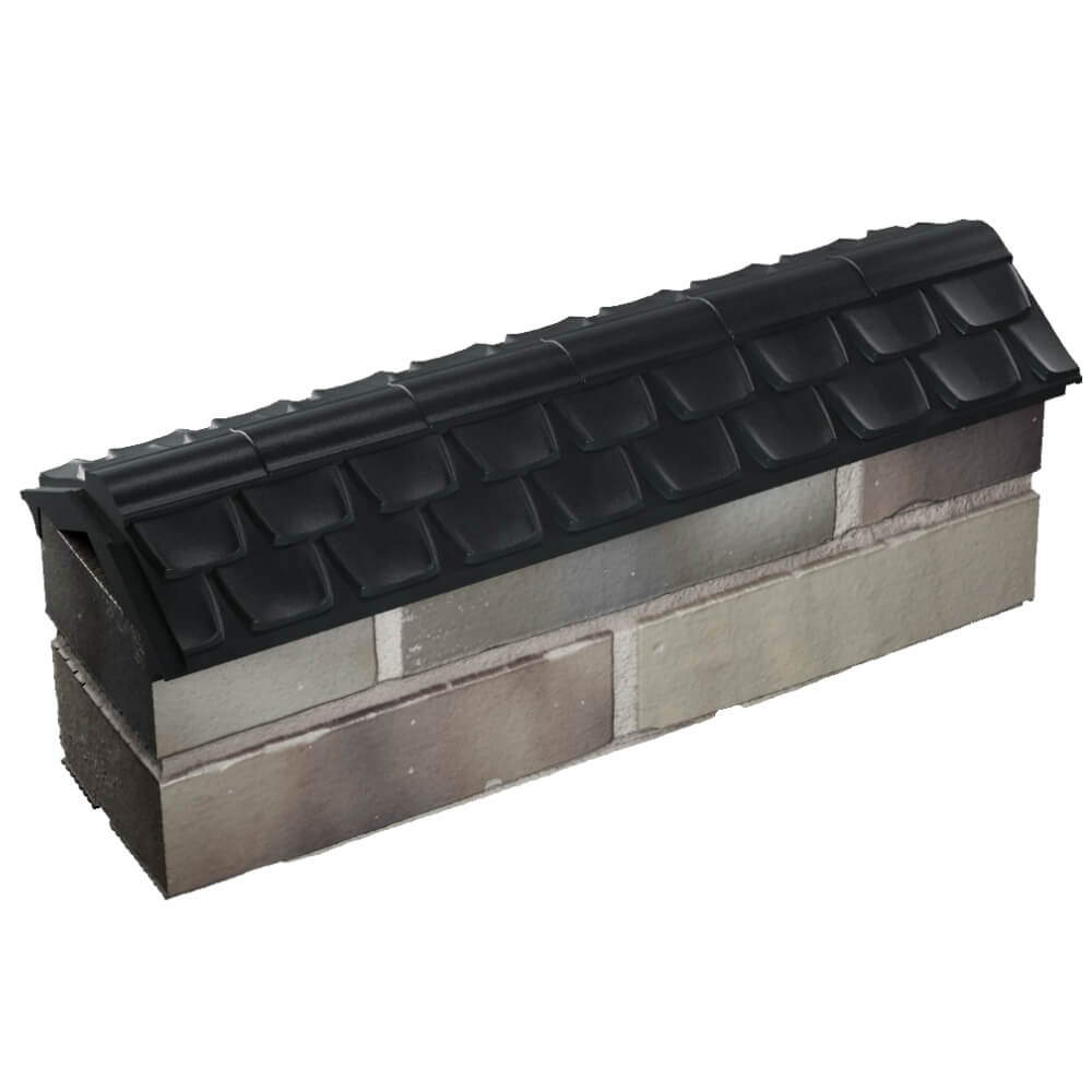 Парапет Zking Эльбрус Черный с посадкой на 0.5 кирпича (130мм) в Шахтах фото