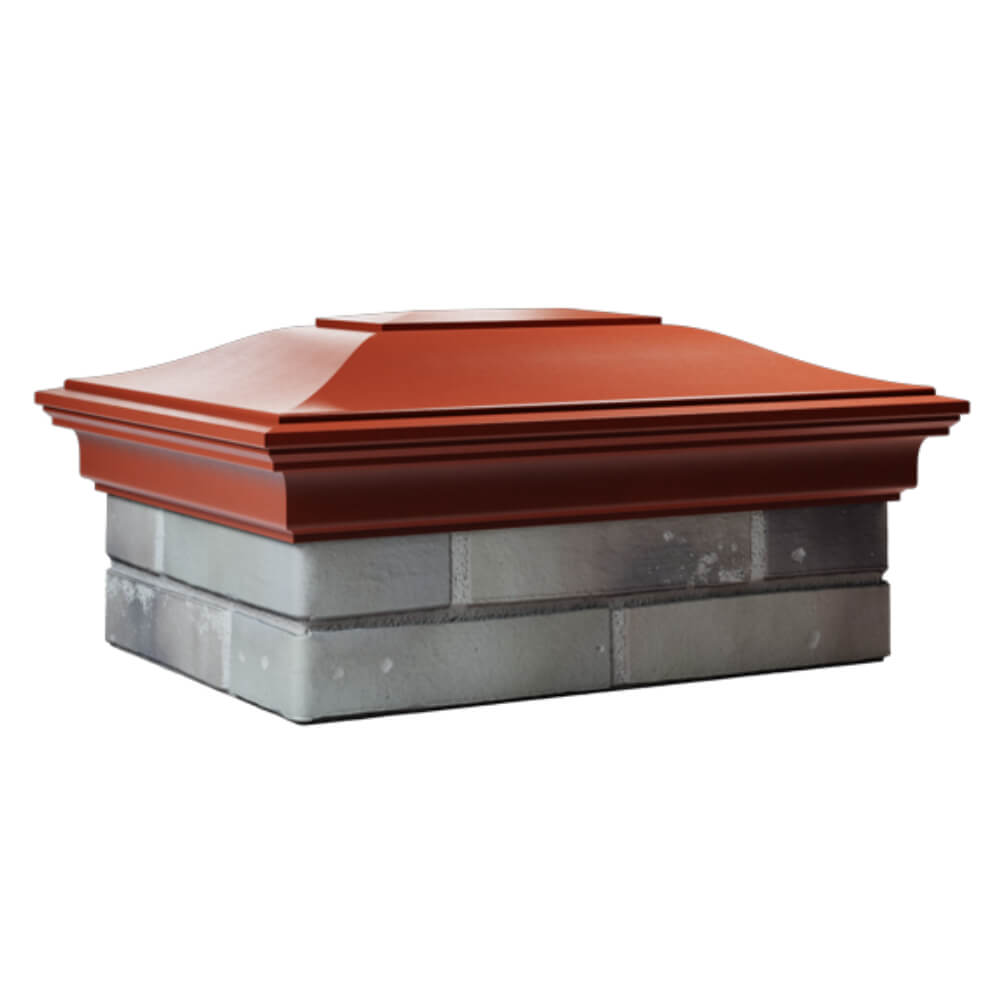 Колпак Zking Монблан Красный на столб 2х1.5 кирпича (515х385мм) в Шахтах фото