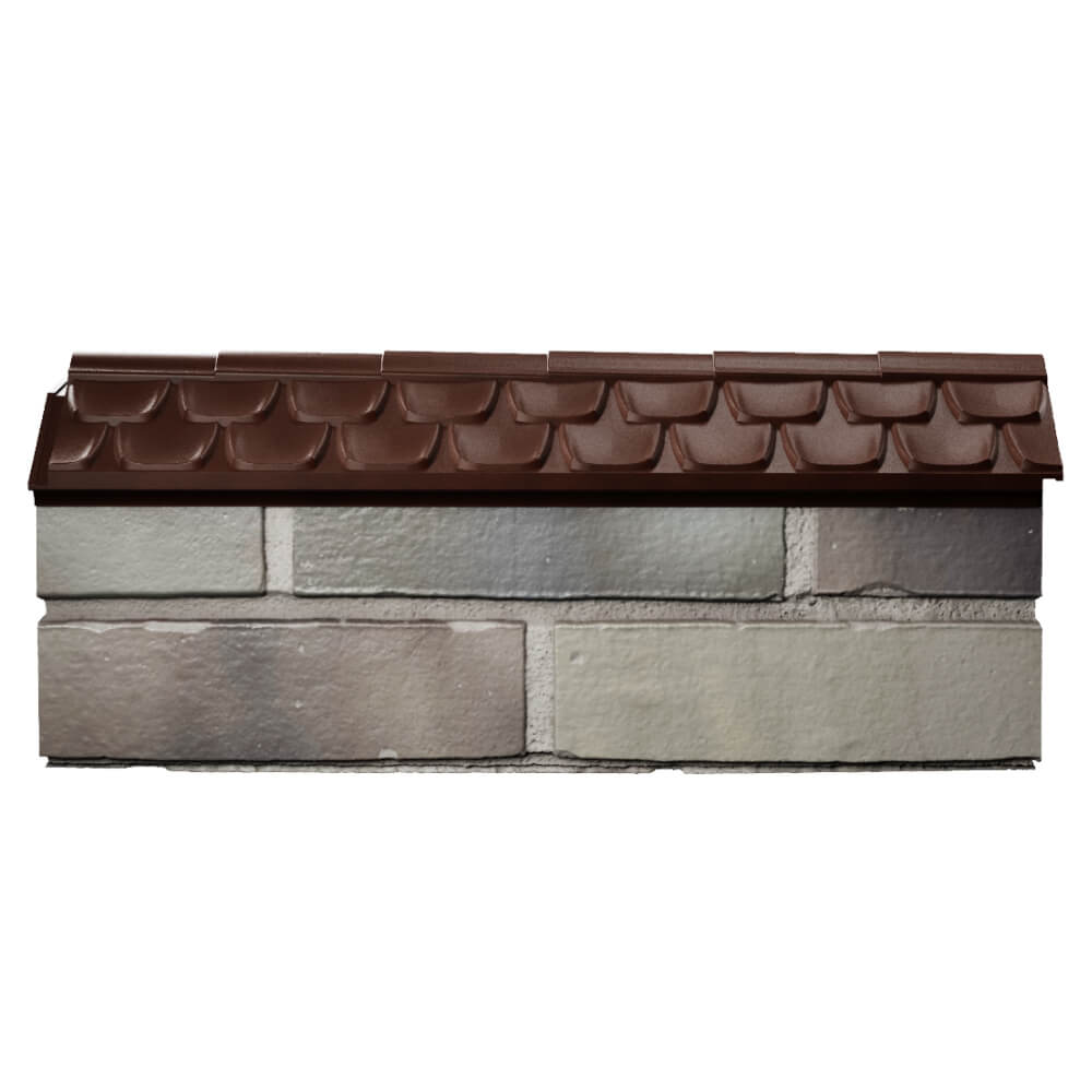 Парапет Zking Эльбрус Коричневый с посадкой на 0.5 кирпича (130мм) в Шахтах фото
