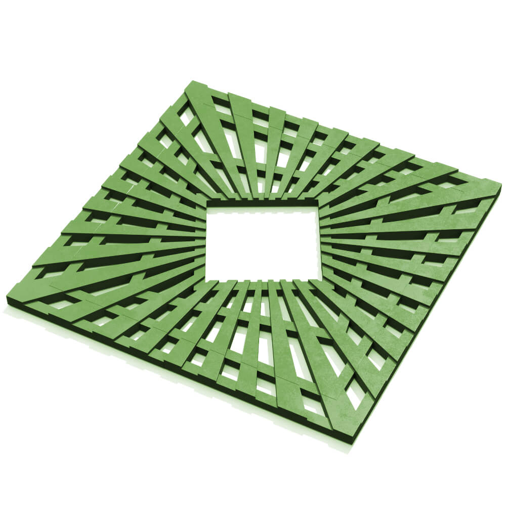 Приствольная решетка для дерева ZKING ATMOSPHERE 1.2х1.2м Зеленая в Шахтах фото