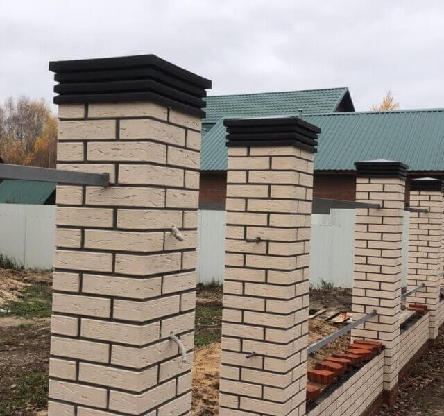 Колпак Zking Бона ХайТек Коричневый на столб 1.5х1.5 кирпича (385х385мм) в Шахтах фото