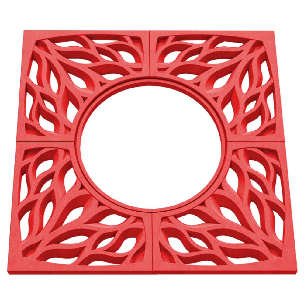 Приствольная решетка для дерева ZKING CRUST 1.2х1.2м Красная в Шахтах фото