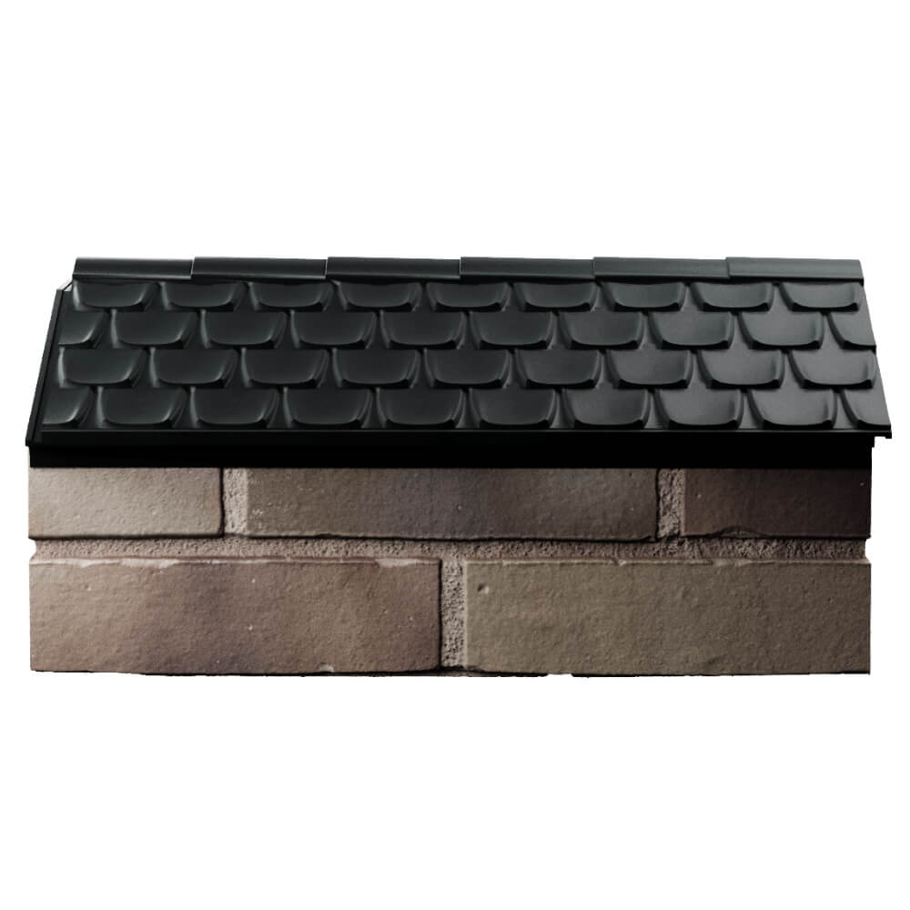 Парапет Zking Эльбрус Черный с посадкой на 1 кирпич (255мм) в Шахтах фото
