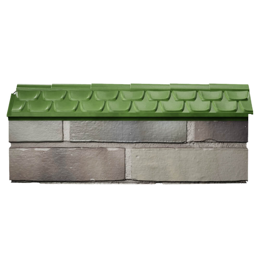 Парапет Zking Эльбрус Зеленый с посадкой на 0.5 кирпича (130мм) в Шахтах фото