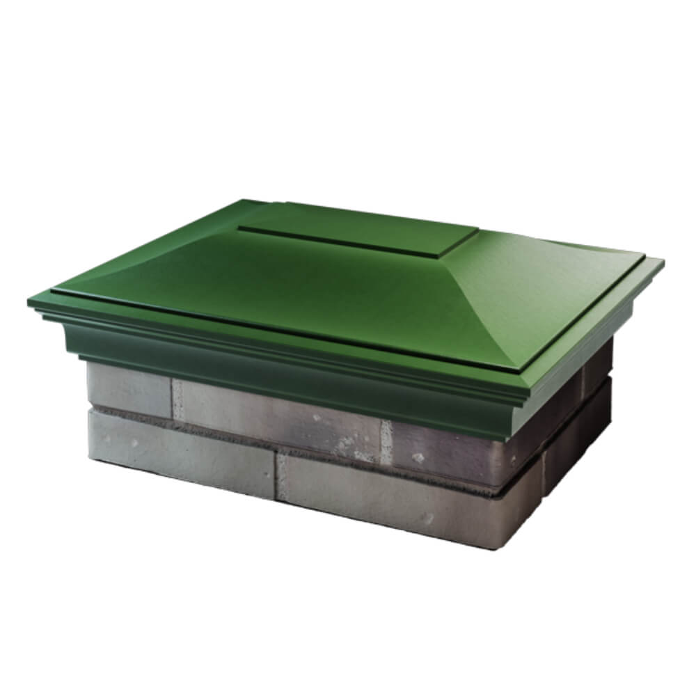 Колпак Zking Монблан Зеленый на столб 2х1.5 кирпича (515х385мм) в Шахтах фото