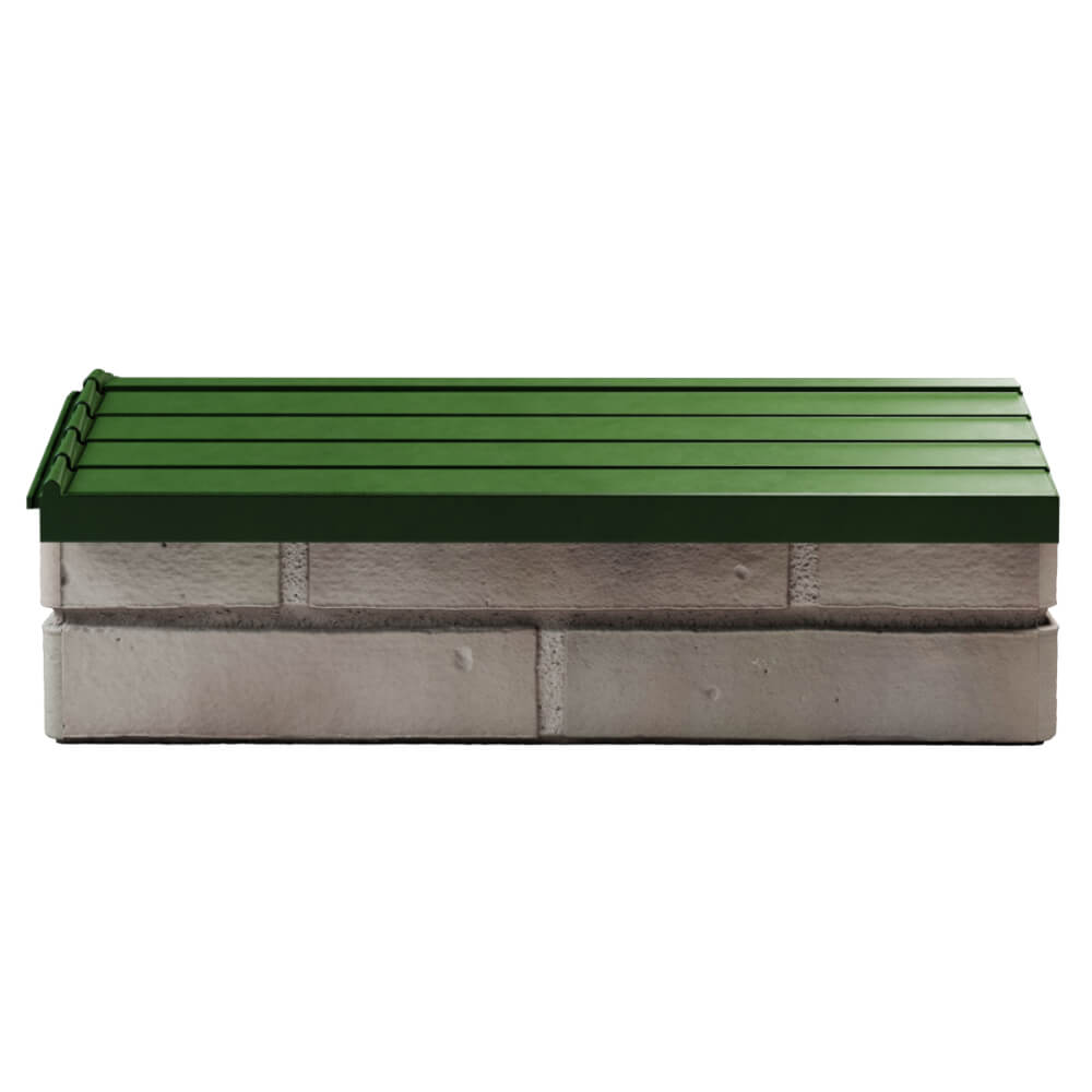 Парапет Zking Бона ХайТек Зеленый с посадкой на 1 кирпич (200/225/255мм) в Шахтах фото