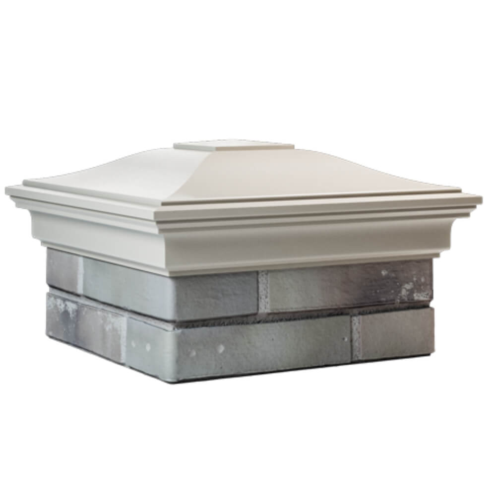 Колпак Zking Монблан Бежевый на столб 1.5х1.5 кирпича (385х385мм) в Шахтах фото