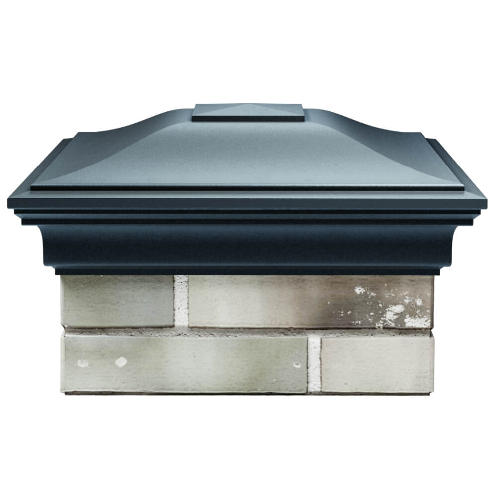 Колпак Zking Монблан Серый на столб 1.5х1.5 кирпича (385х385мм) Шахты фото