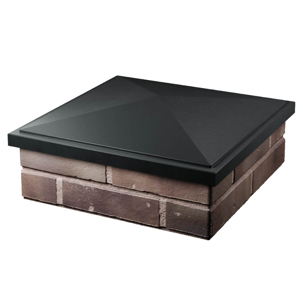 Колпак Zking БонаМоно Черный на столб 2х2 кирпича (515х515, 530х530мм) в Шахтах фото