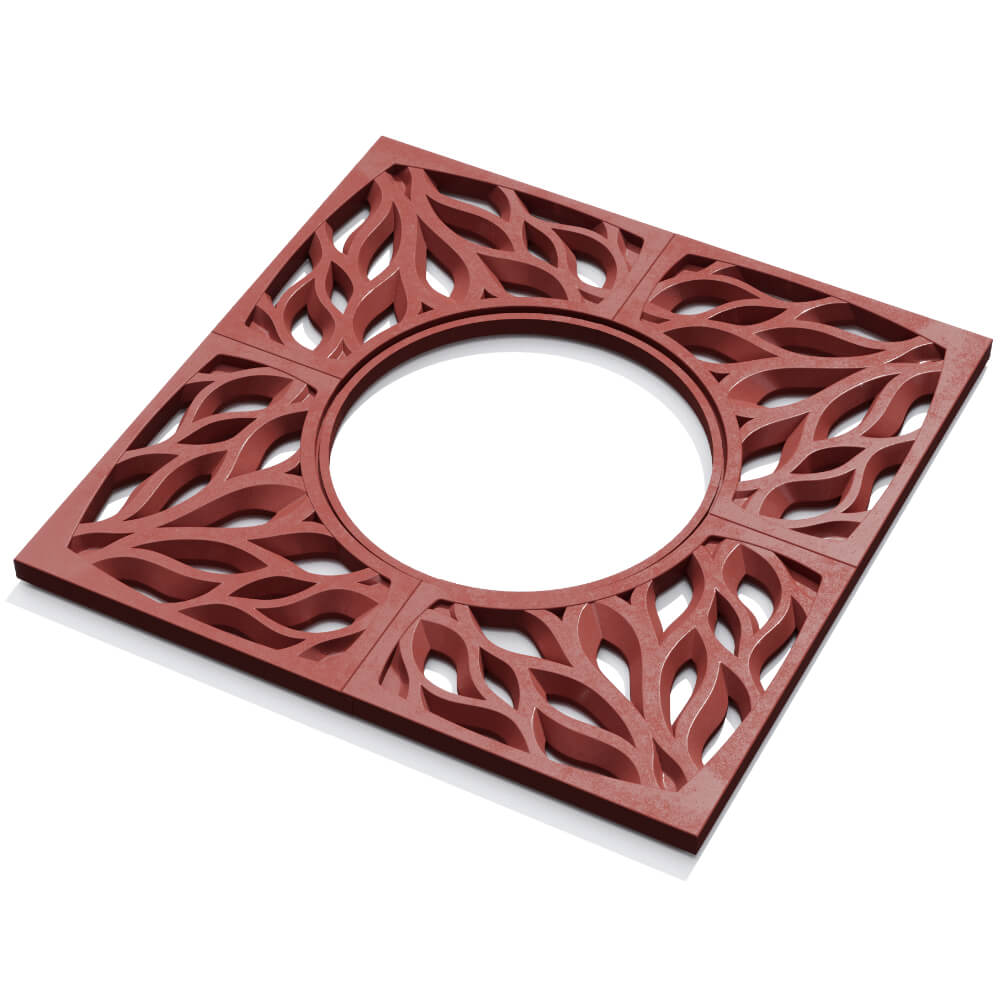 Приствольная решетка для дерева ZKING CRUST 1.2х1.2м Красная в Шахтах фото