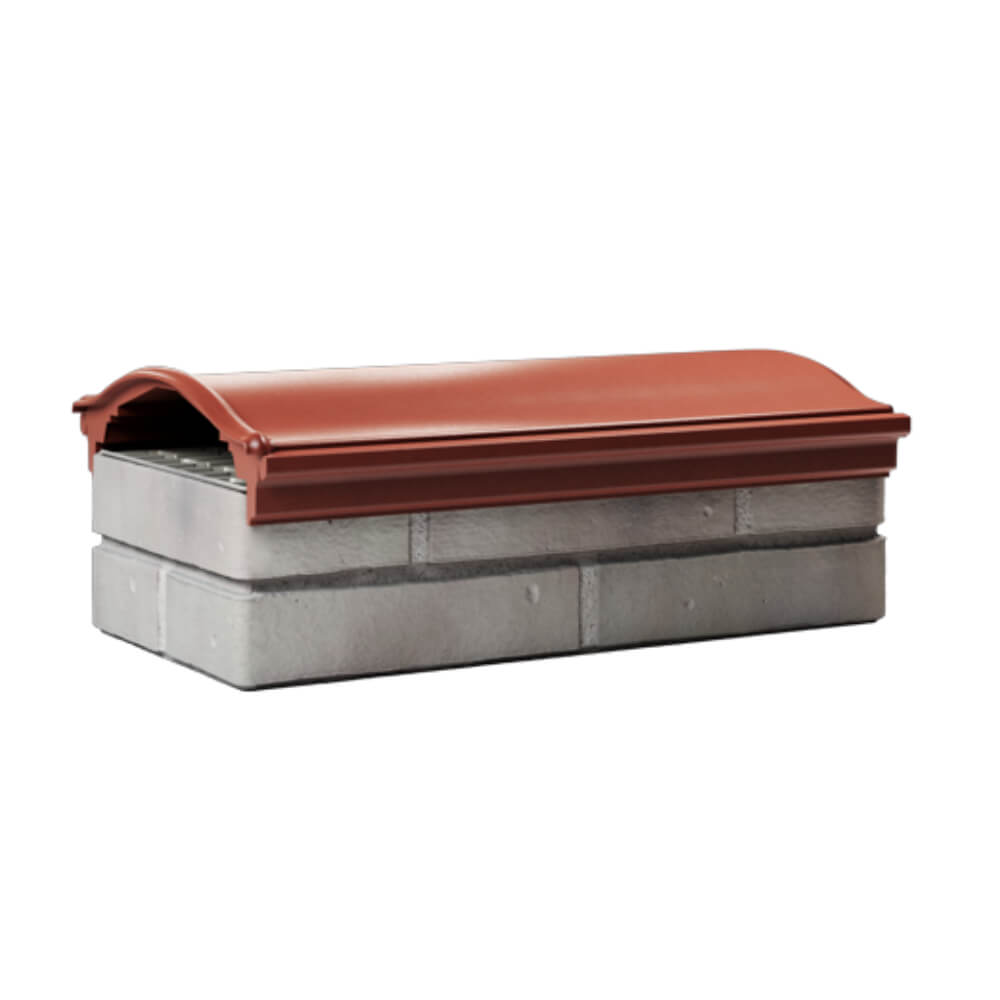 Парапет Zking Монблан Красный посадка на 1 кирпич (200/225/255мм) Шахты фото