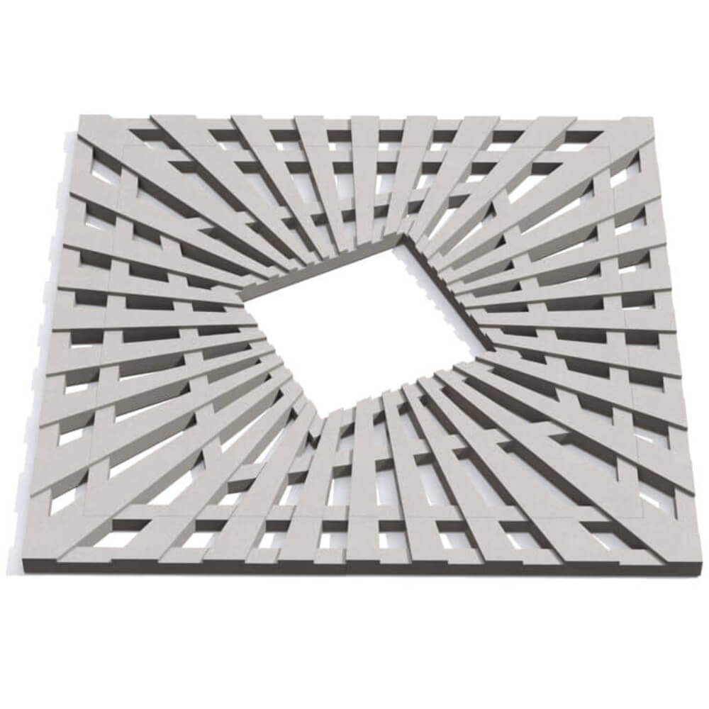 Приствольная решетка для дерева ZKING ATMOSPHERE 1.2х1.2м Бежевая Шахты фото