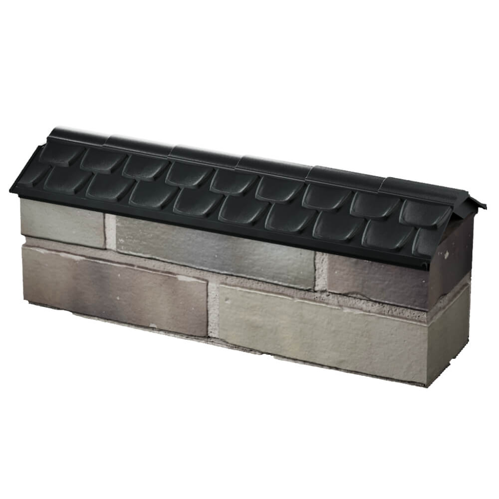 Парапет Zking Эльбрус Черный с посадкой на 0.5 кирпича (130мм) в Шахтах фото