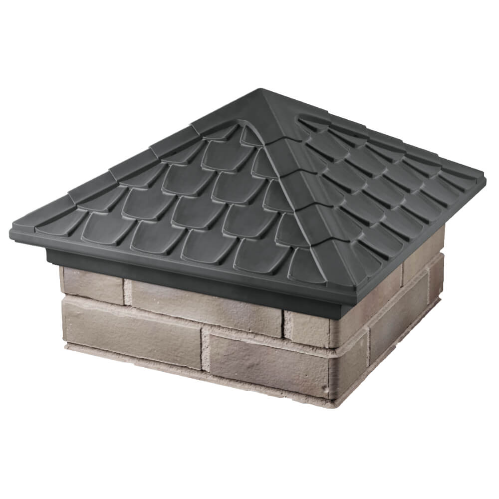 Колпак Zking Эльбрус Серый на столб 1.5х1.5 кирпича (385х385мм) в Шахтах фото