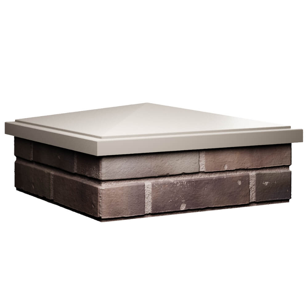 Колпак Zking БонаМоно Бежевый на столб 2х2 кирпича (515х515, 530х530мм) в Шахтах фото