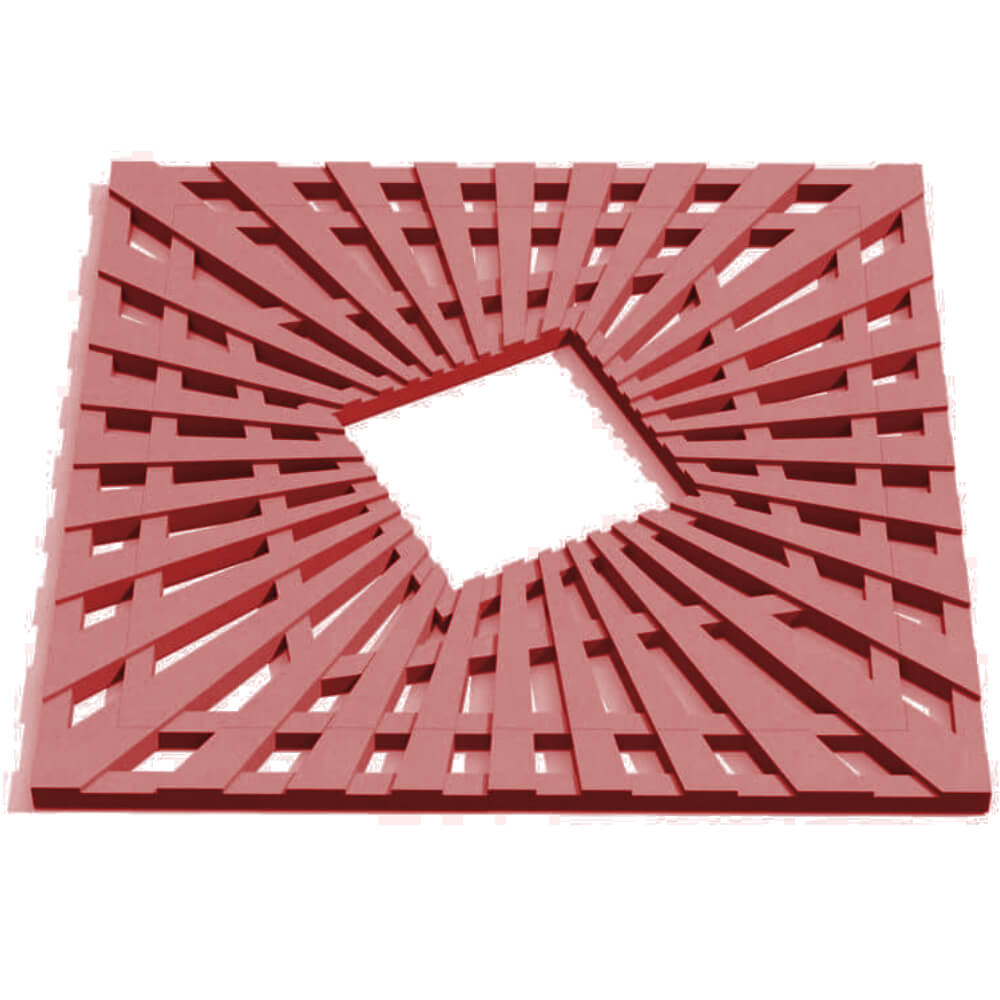 Приствольная решетка для дерева ZKING ATMOSPHERE 1.2х1.2м Красная Шахты фото