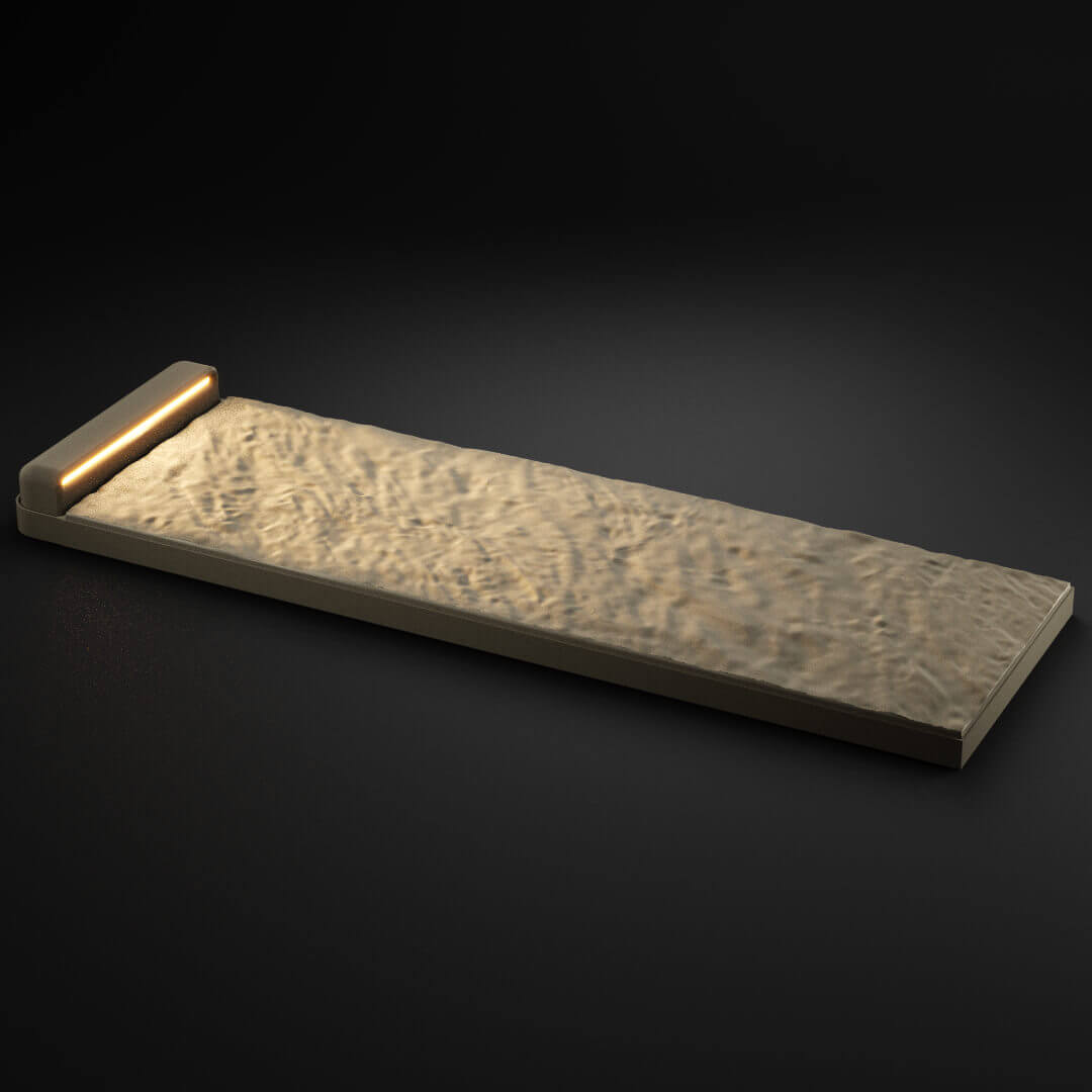 LED Светильник для шаговой плиты STONE Светлая Галька 330х75х98мм в Шахтах фото