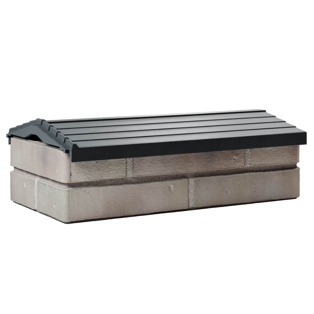 Парапет Zking Бона ХайТек Серый с посадкой на 1 кирпич (200/225/255мм) Шахты фото