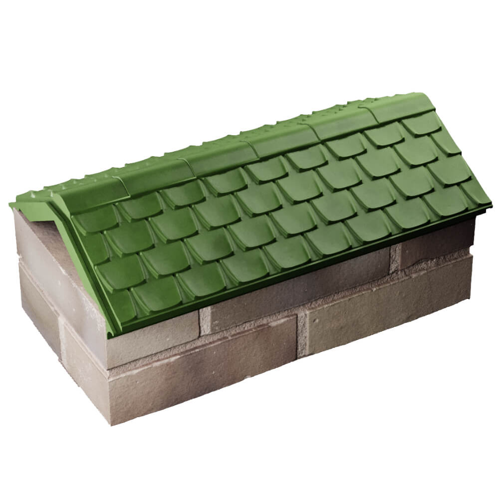Парапет Zking Эльбрус Зеленый с посадкой на 1 кирпич (255мм) в Шахтах фото