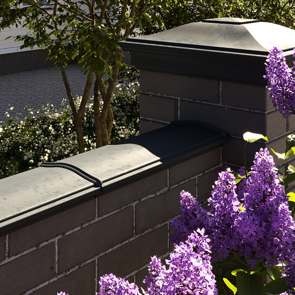 Парапет Zking Монблан Черный посадка на 0.5 кирпича (130мм) в Шахтах фото